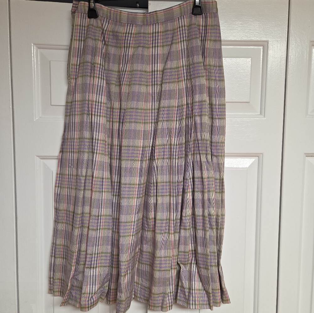 Plaid Pleated Women's Skirt